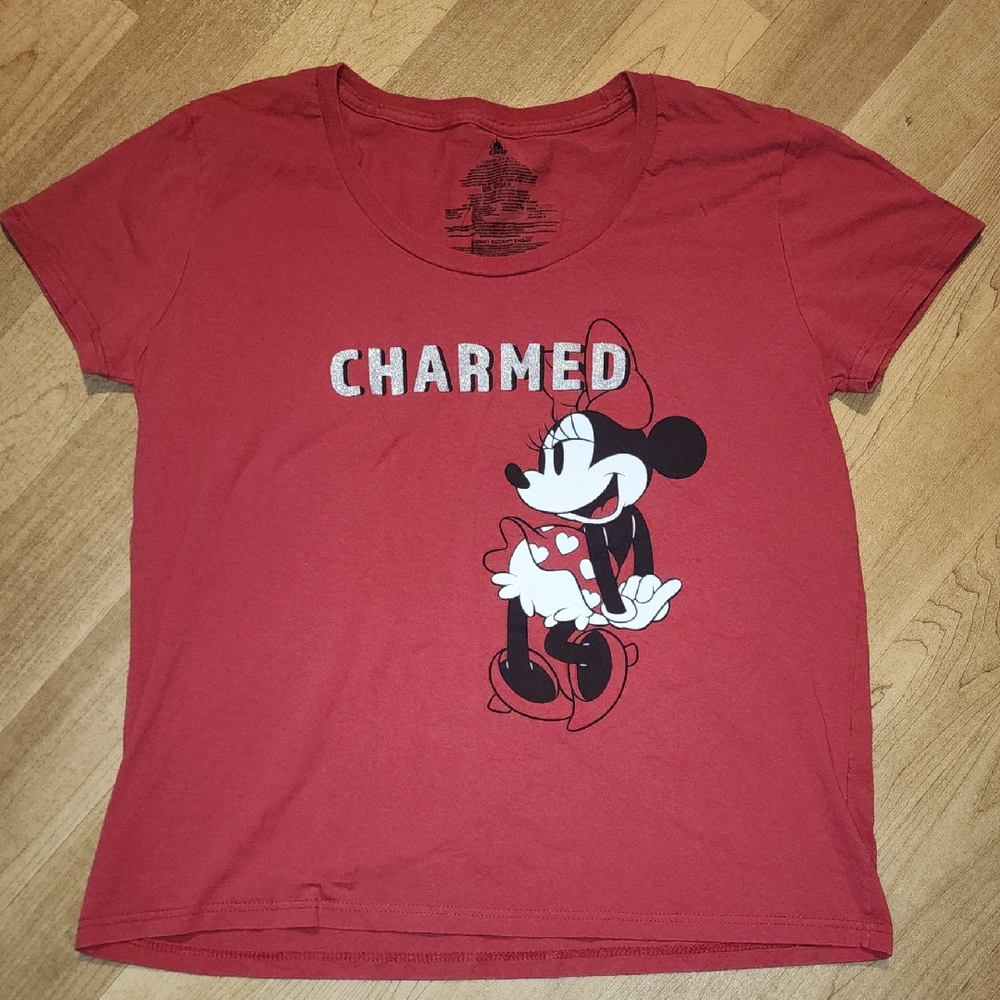 Disney Red Minnie Mouse 'Charmed' Tee